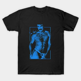 Funny Tom Selleck Blue T-Shirt